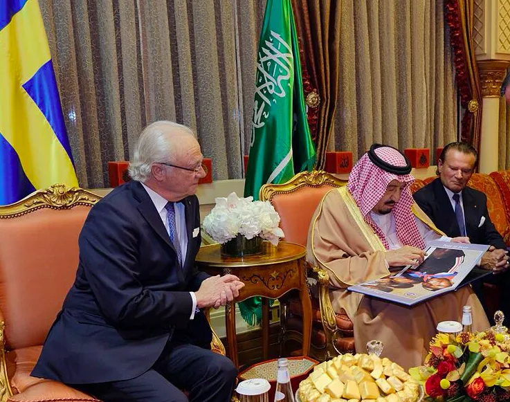 HM King of Sweden with HM King Salman of Saudi Arabia