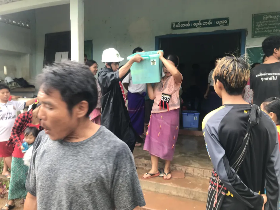 Rover Scouts in Myanmar organise relief efforts