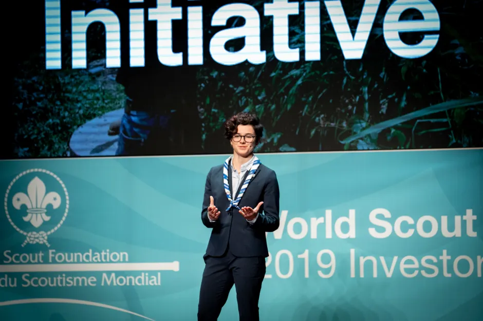 Katie Hancock delivering the opening address at the WSF Investor Seminar