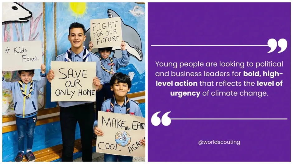 Scouts lead climate action & advocacy