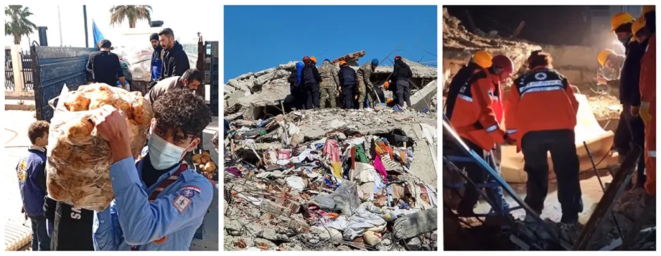 Scout solidarity in Türkiye and Syria