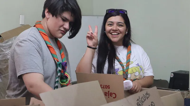 Chile Scouts support wildfires relief and recovery