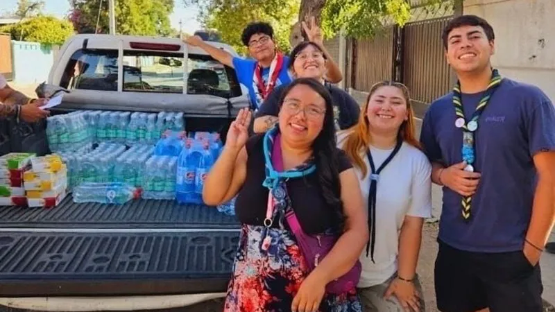 Chile Scouts support wildfires relief and recovery