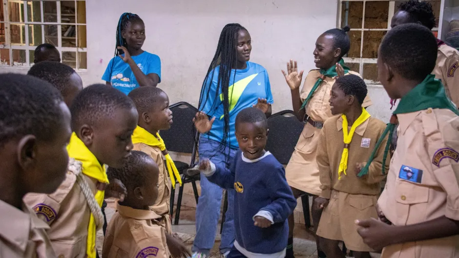 Scouts at the Treehouse Scouts' home, Nairobi, Kenya
