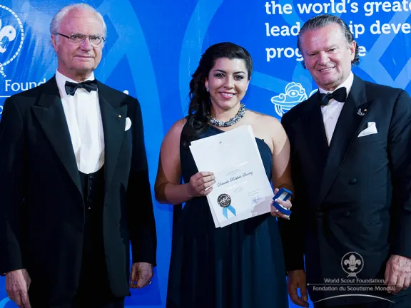 Ms Daniela Robeldo Suarez (MX) presented to His Majesty as a new BP Fellow