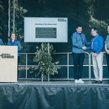 HRH Prince Guillaume of Luxembourg awarded Bronze Wolf